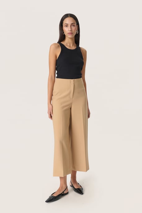 Strickhose Gerade Passform Travertine beige - Image 2