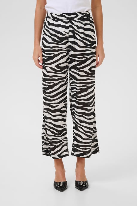 Casual Hose Loose fit Black/Chalk Animal Print - Image 3