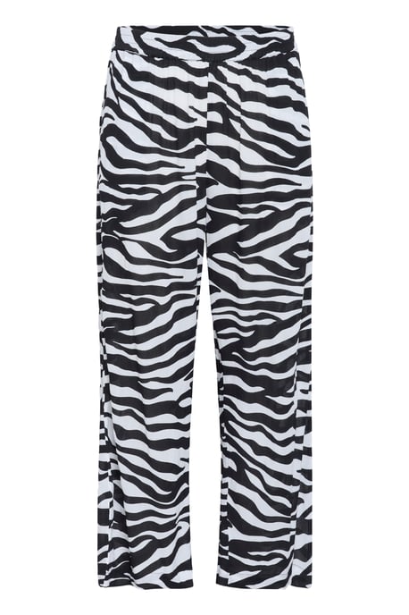 Casual Hose Loose fit Black/Chalk Animal Print - Image 4