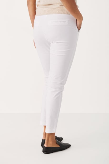 Casual Hose Gerade Passform Bright White - Image 3