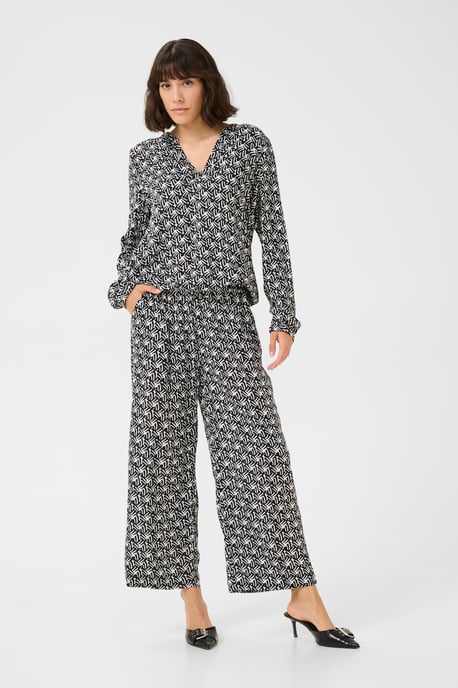 Casual Hose Loose fit Black/Moonstruck Retro Print black - Image 2