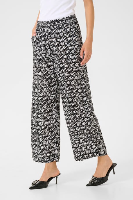 Casual Hose Loose fit Black/Moonstruck Retro Print black - Image 4