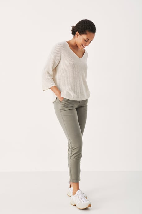 Casual Hose Gerade Passform Vetiver - Image 1
