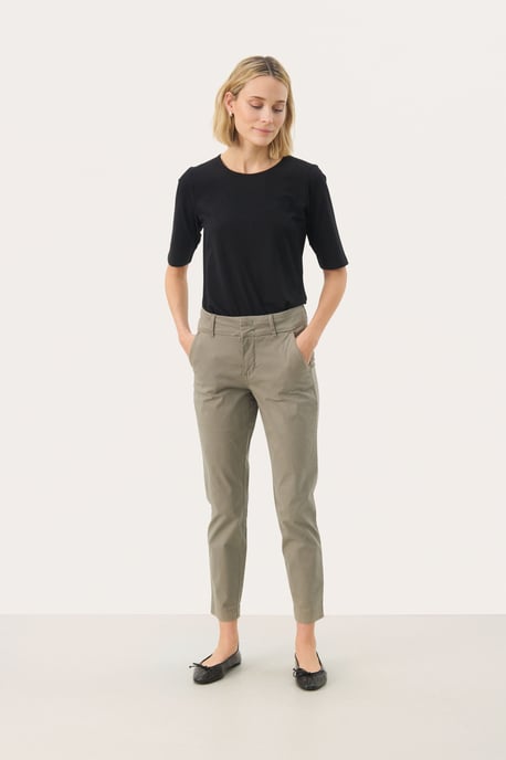 Casual Hose Gerade Passform Vetiver - Image 3