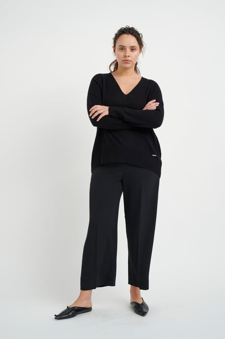 Casual Hose Gerade Passform Blac - Image 2