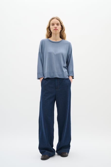 Casual Hose Gerade Passform Blue denim - Image 1