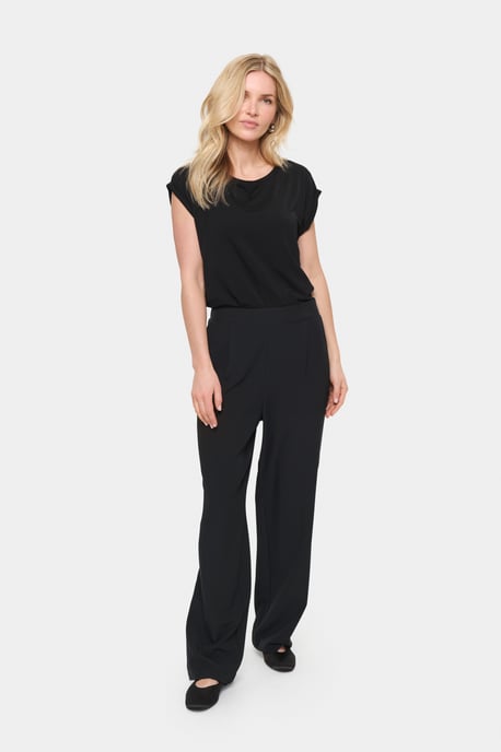 Casual Hose Gerade Passform Blac - Image 3
