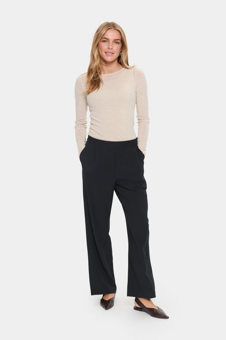Casual Hose Gerade Passform Blac - Image 4