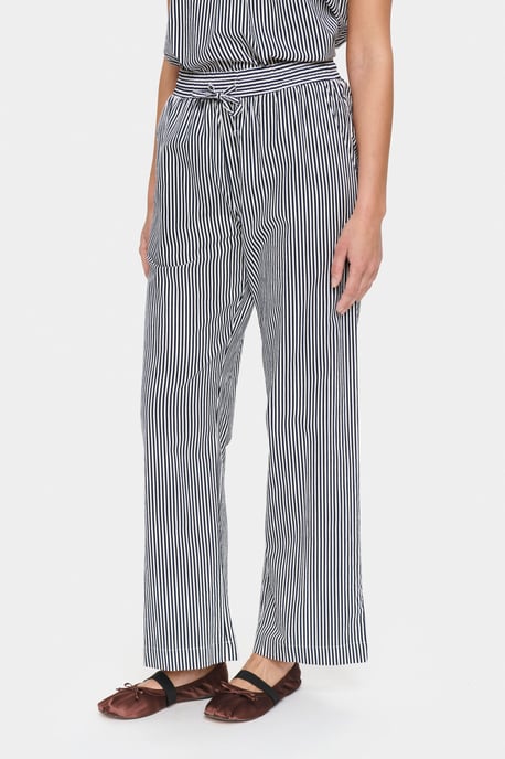 Casual Hose Gerade Passform Ice Nightsky Stripe white blue - Image 2
