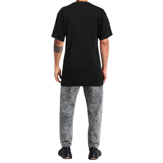 Schwarzes T-Shirt mit Moschino-Schwimmlogo - Image 3