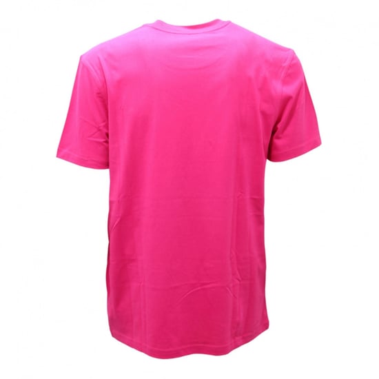 Moschino Couture - T-Shirt in Fuchsia mit glänzendem Logo - Image 2