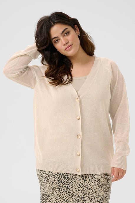 Strickjacke Regular fit Feather Gray Melange beige - Image 3