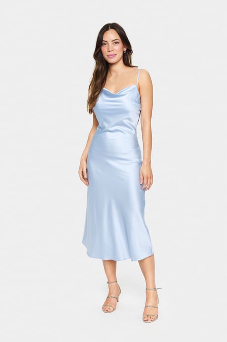 Kleid Fitted Chambray Blue - Image 1