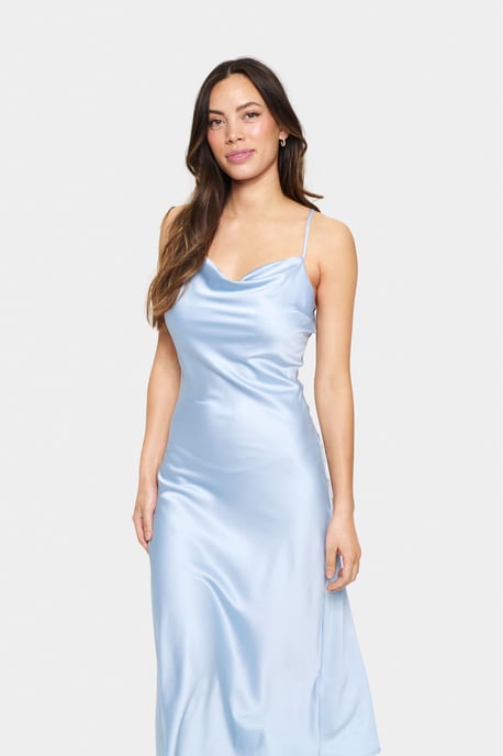 Kleid Fitted Chambray Blue - Image 3