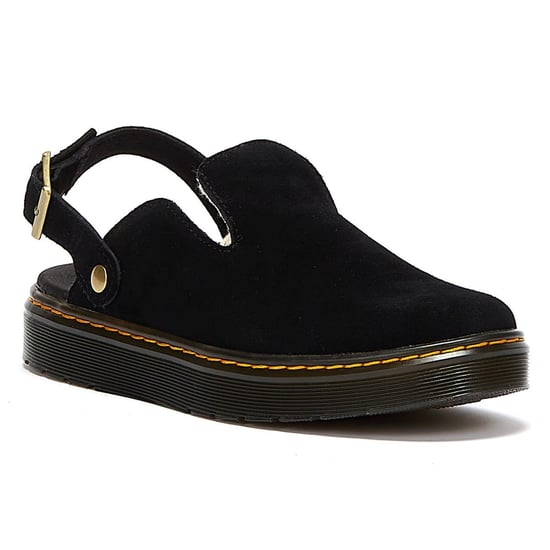 Einkaufen Für Carlson Eh Wildlederimitat-Sandalen Mit Schwarzen Kunstpelzfutter. - Image 3
