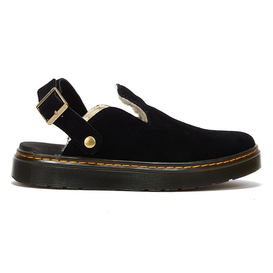Einkaufen Für Carlson Eh Wildlederimitat-Sandalen Mit Schwarzen Kunstpelzfutter. - Image 5