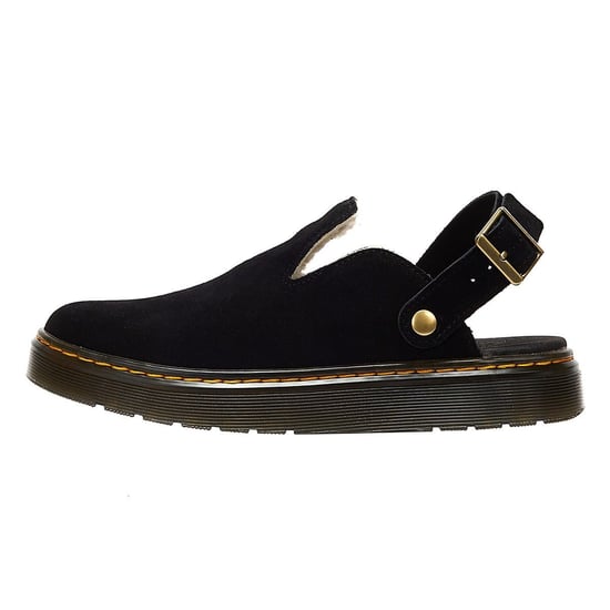 Einkaufen Für Carlson Eh Wildlederimitat-Sandalen Mit Schwarzen Kunstpelzfutter. - Image 6