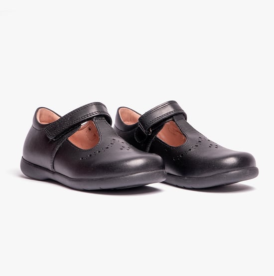 Geox Naimara G B Mädchen Leder Schnürschuhe Schwarz - Image 2