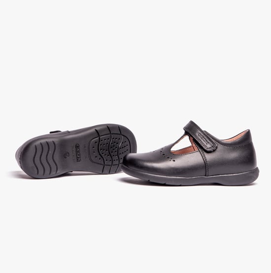 Geox Naimara G B Mädchen Leder Schnürschuhe Schwarz - Image 3