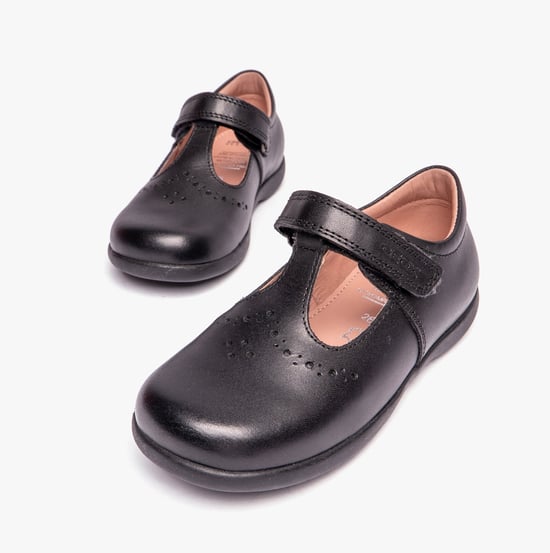 Geox Naimara G B Mädchen Leder Schnürschuhe Schwarz - Image 5