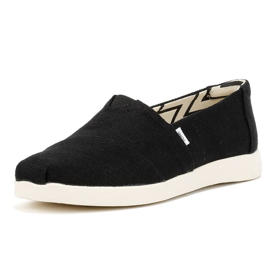 TOMS Alpargata Plus Heritage Canvas Damen Espadrilles In Schwarz - Image 3