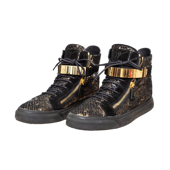 Giuseppe Zanotti – Sneakers aus bedrucktem Schlangenleder – 10er - Image 3
