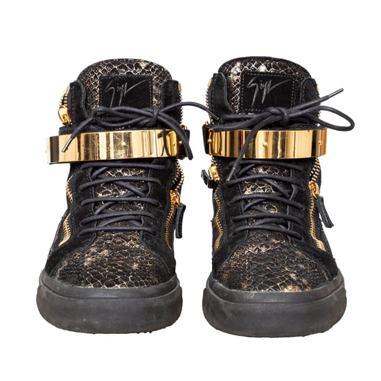 Giuseppe Zanotti – Sneakers aus bedrucktem Schlangenleder – 10er - Image 4