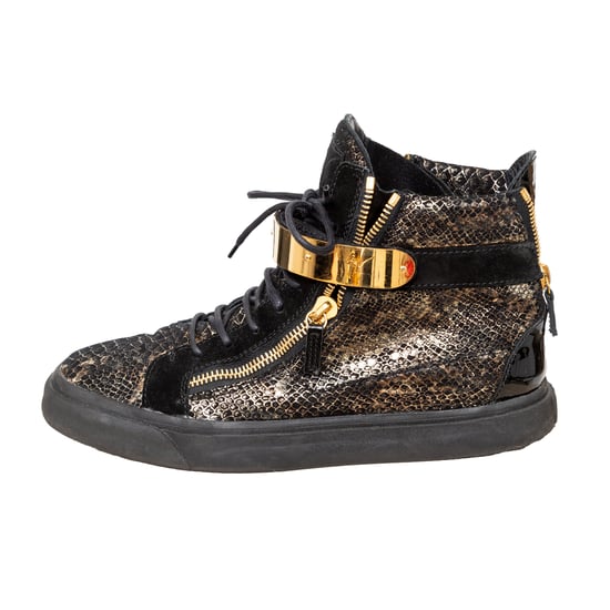 Giuseppe Zanotti – Sneakers aus bedrucktem Schlangenleder – 10er - Image 6