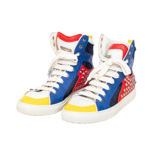Dsquared2 – High-Top-Sneakers mit Nieten – 10er - Image 4