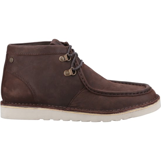 Hush Puppies Oswald Leder Herren Stiefel in Braun - Image 5