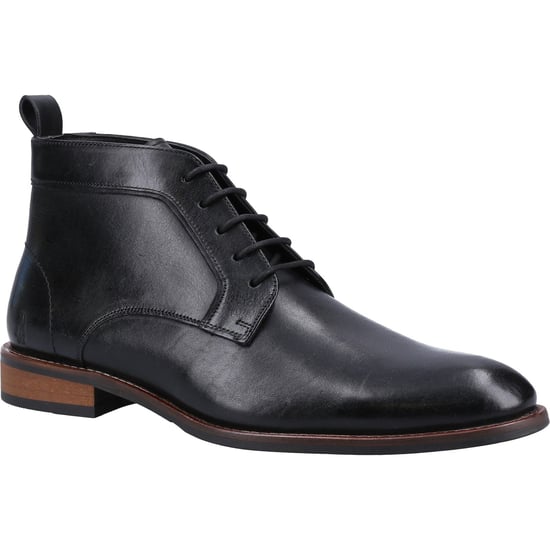 Hush Puppies Declan Schnürleder Herrenstiefel Schwarz - Image 1