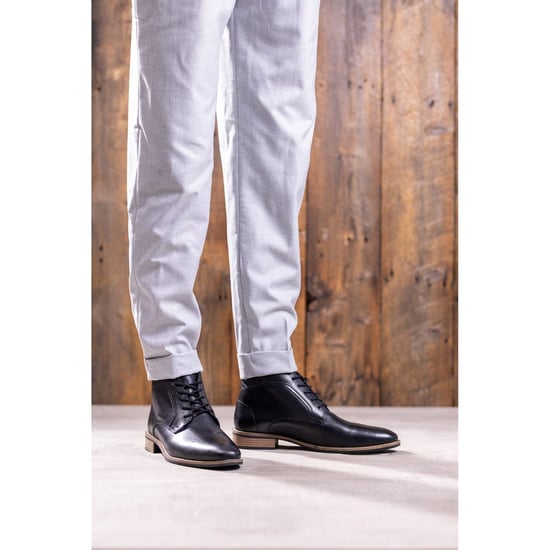 Hush Puppies Declan Schnürleder Herrenstiefel Schwarz - Image 5