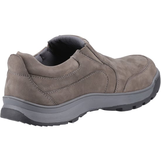 Hush Puppies Jasper Leder Herren Graue Nubuk Mokassins Schuhe - Image 2