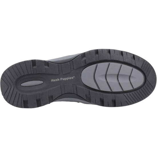 Hush Puppies Jasper Leder Herren Graue Nubuk Mokassins Schuhe - Image 3
