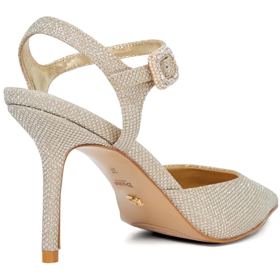 Dune Channel Wide Fit Damenschuhe In Gold - Image 2