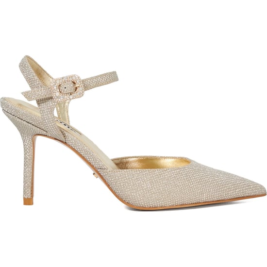Dune Channel Wide Fit Damenschuhe In Gold - Image 4