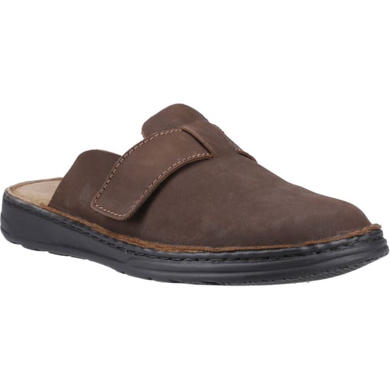 Hush Puppies Edward Leder Herren Braune Clogs - Image 1