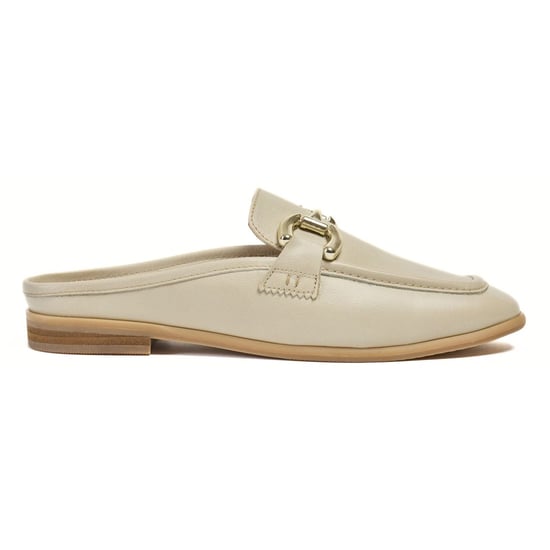 Pod Mila Leder Damen Taupe Mules - Image 4