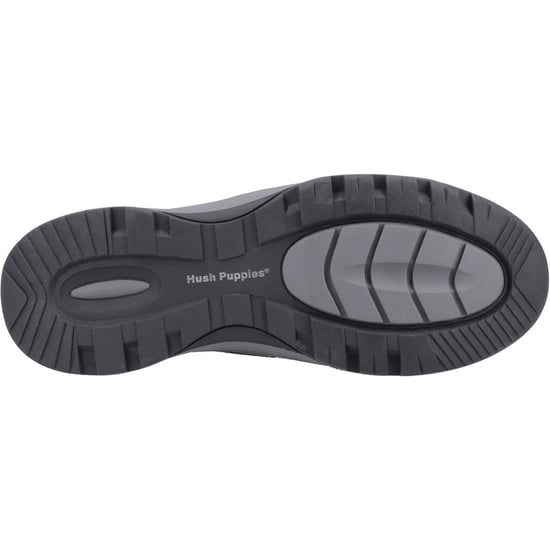 Hush Puppies Tucker Schnür-Leder Herren Grau Nubuk Schnürschuhe - Image 3