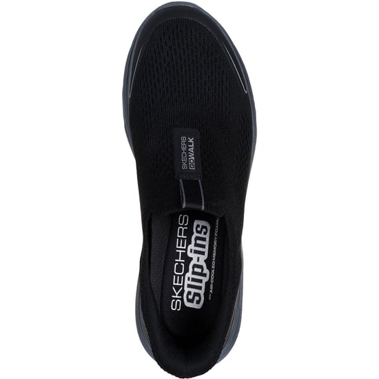 Skechers GO WALK 7 Easy On Evolution Textil Herren Schwarz/Grau Sneaker - Image 3