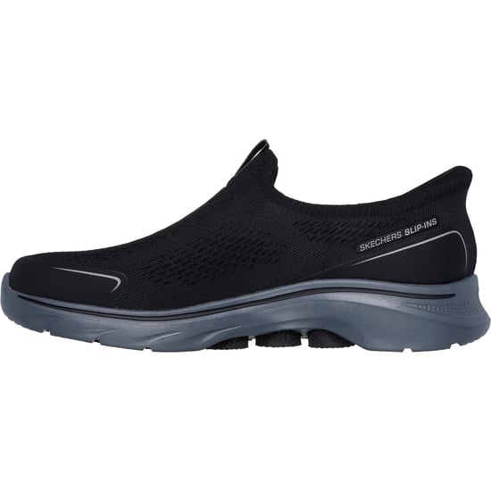Skechers GO WALK 7 Easy On Evolution Textil Herren Schwarz/Grau Sneaker - Image 4