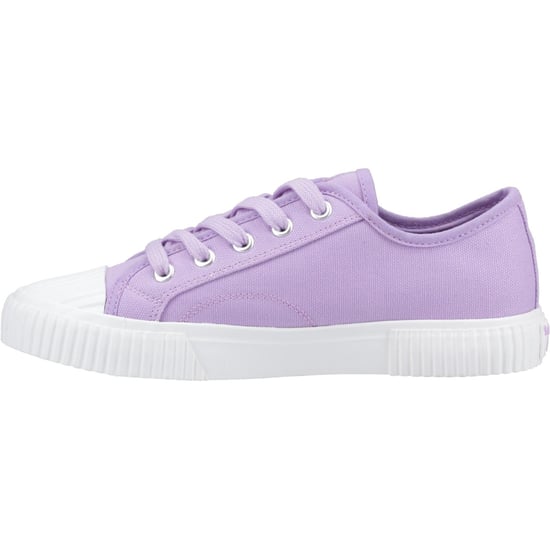 Hush Puppies Freya Canvas Textile Damen Lilac Sneaker - Image 4