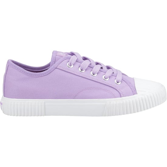 Hush Puppies Freya Canvas Textile Damen Lilac Sneaker - Image 5