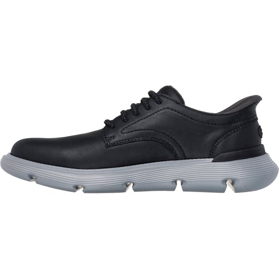 Skechers Garza Duran Leder Herren Schwarz Trainingsschuhe - Image 4