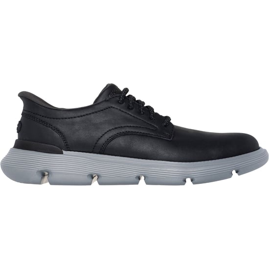 Skechers Garza Duran Leder Herren Schwarz Trainingsschuhe - Image 5