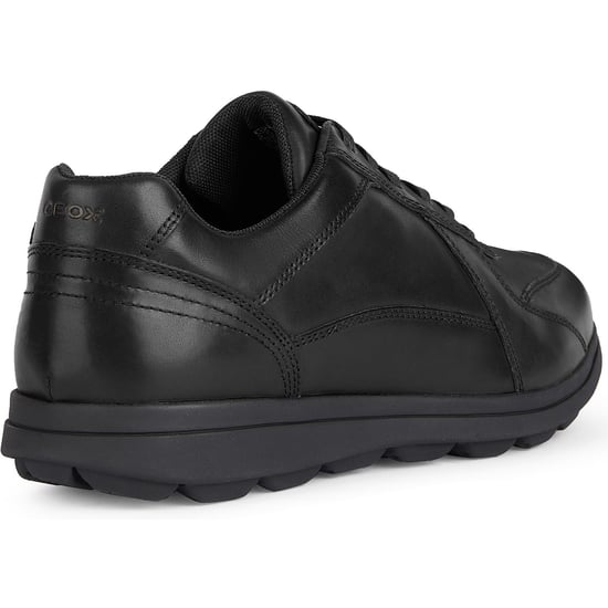 Geox U SPHERICA EC12 Leder Rindsleder Vollnarben Herren Schwarz Sportschuhe - Image 2