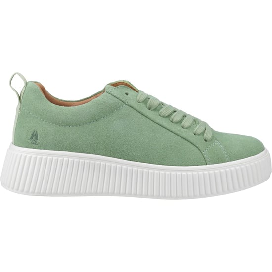 Hush Puppies Harlow Wildleder Damen Sneaker in Grün - Image 5