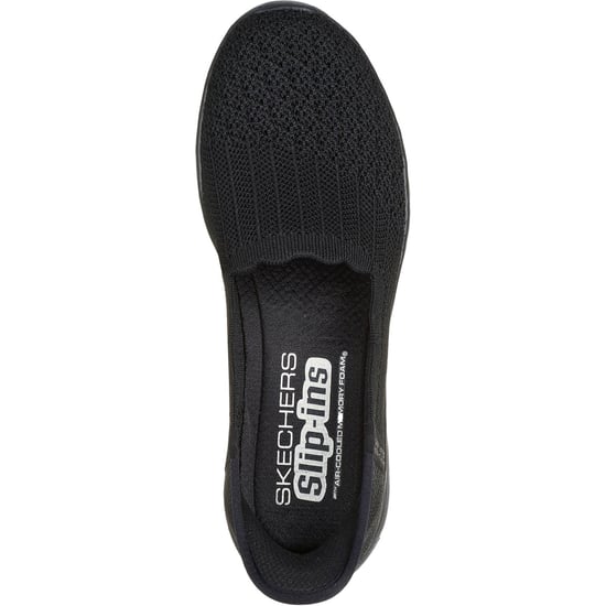 Skechers Seager Believe It Textil Damen Schwarz Sneakers - Image 3