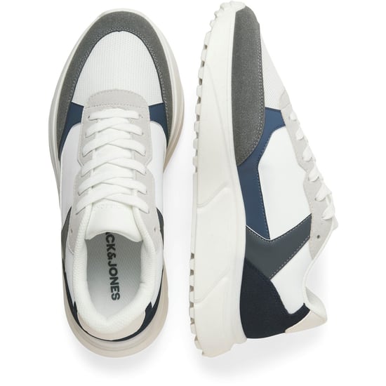 Jack & Jones Aspire Runner Polyurethan Herren Weiß Castlerock/Navy Blazer Sneakers - Image 3