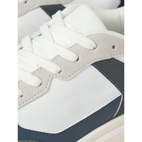 Jack & Jones Aspire Runner Polyurethan Herren Weiß Castlerock/Navy Blazer Sneakers - Image 6